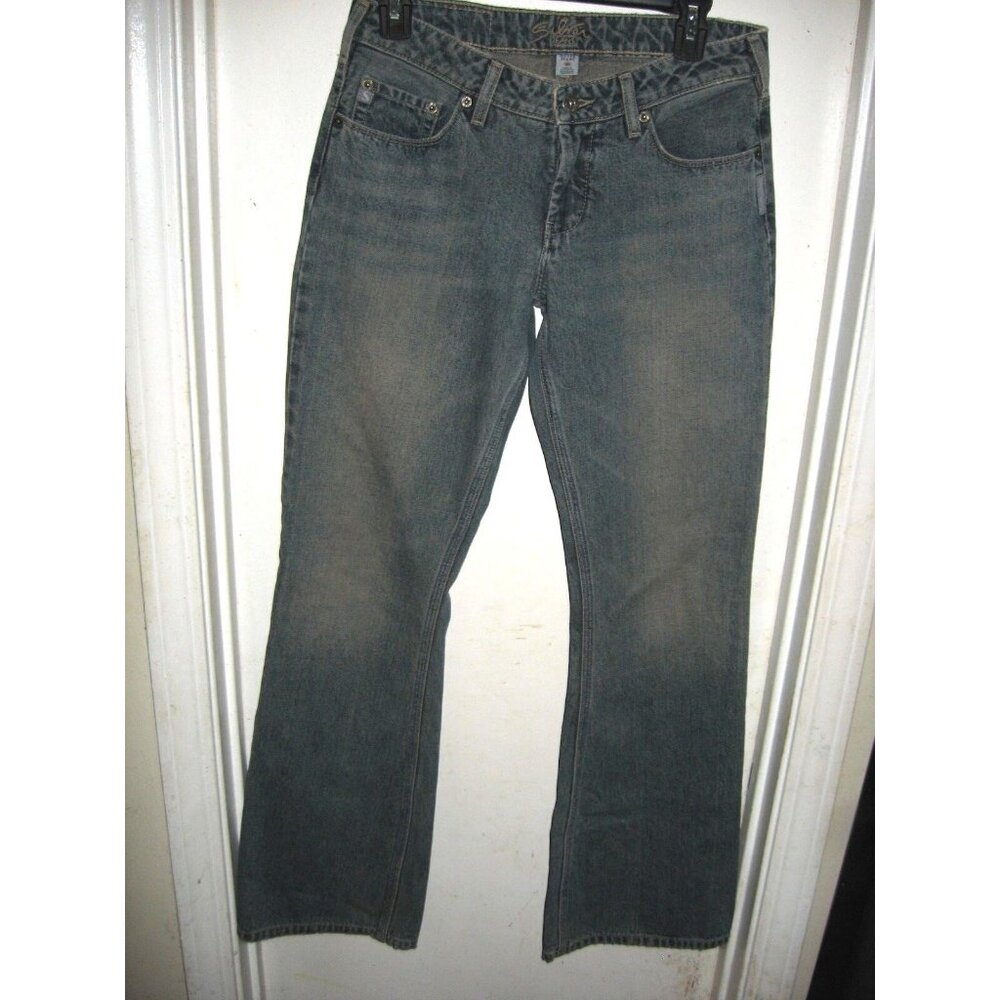 Silver Jeans Denim Blue Straight Leg 5 Pocket Zip Fly Womens Size 28x31